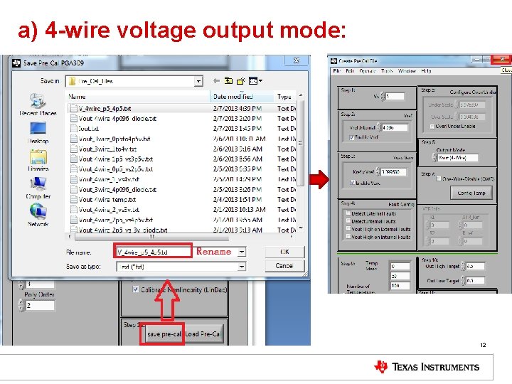 a) 4 -wire voltage output mode: 12 