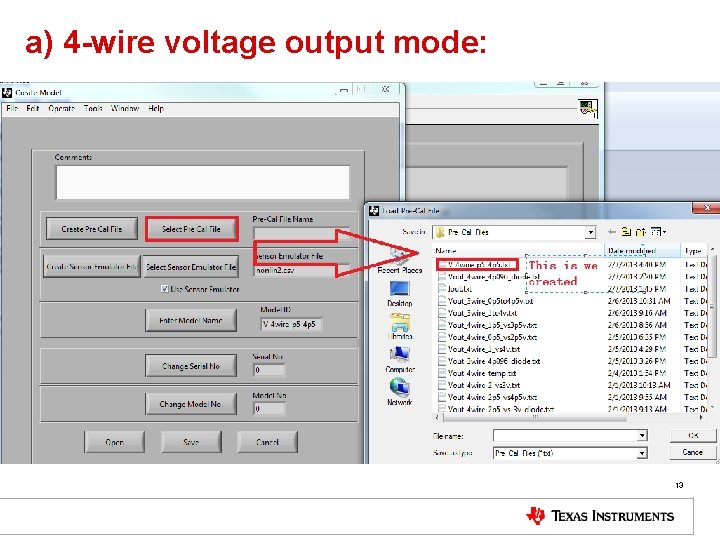 a) 4 -wire voltage output mode: 13 