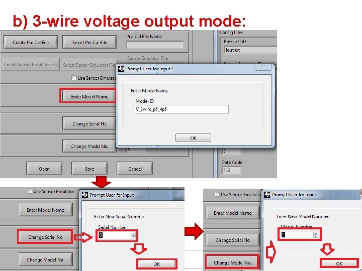 b) 3 -wire voltage output mode: 28 