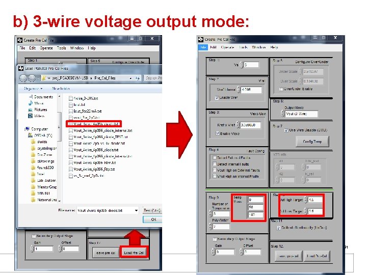 b) 3 -wire voltage output mode: 31 