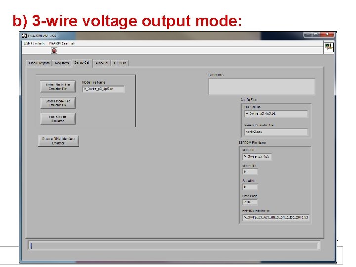 b) 3 -wire voltage output mode: 36 