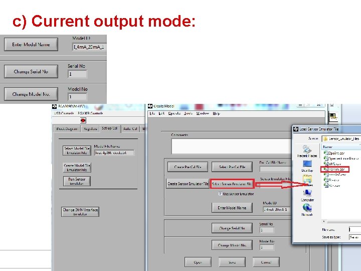 c) Current output mode: 46 