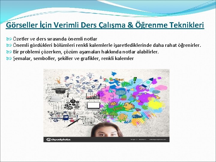 Görseller İçin Verimli Ders Çalışma & Öğrenme Teknikleri Özetler ve ders sırasında önemli notlar