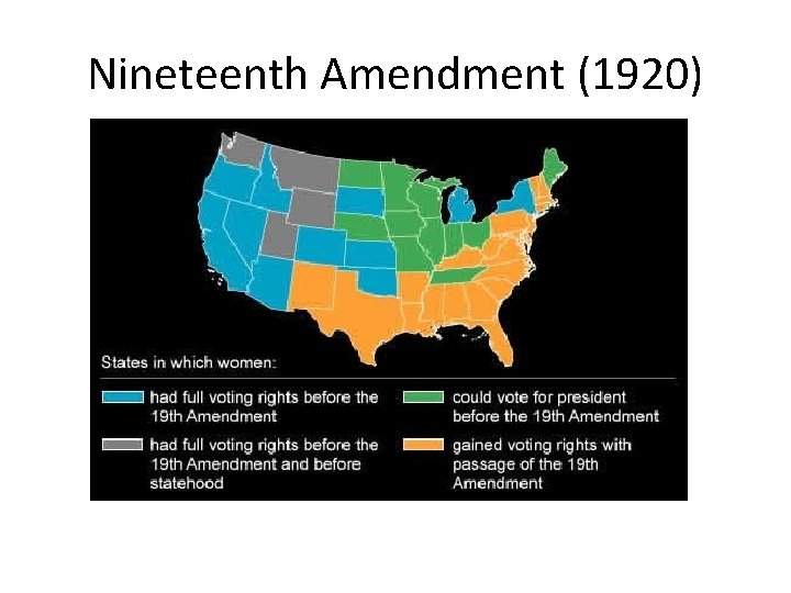 Nineteenth Amendment (1920) 