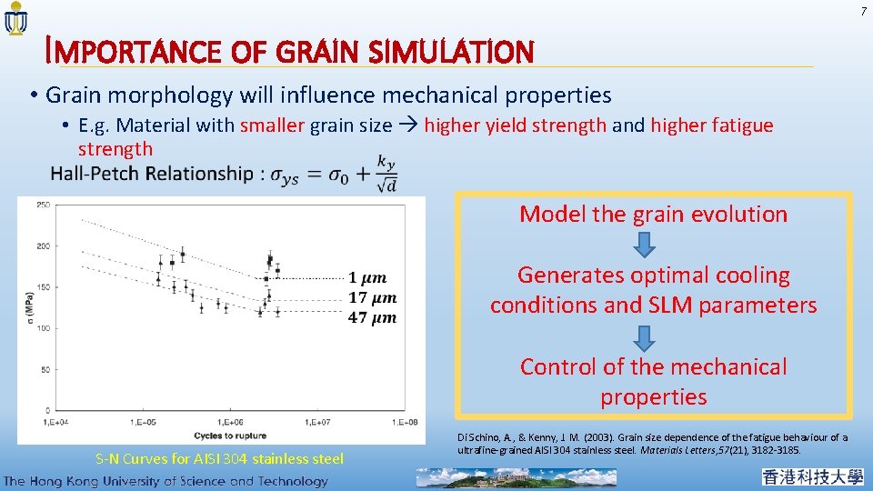 7 IMPORTANCE OF GRAIN SIMULATION • Grain morphology will influence mechanical properties • E.