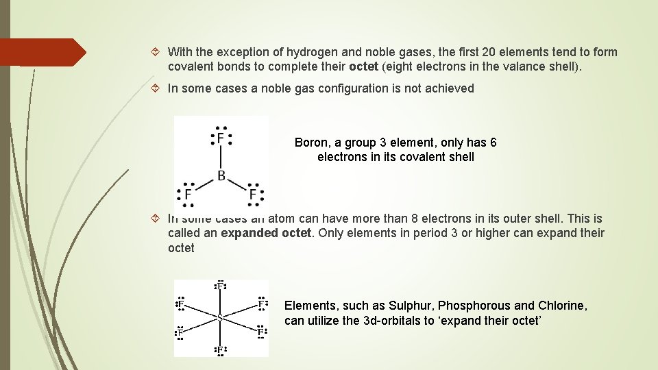  With the exception of hydrogen and noble gases, the first 20 elements tend