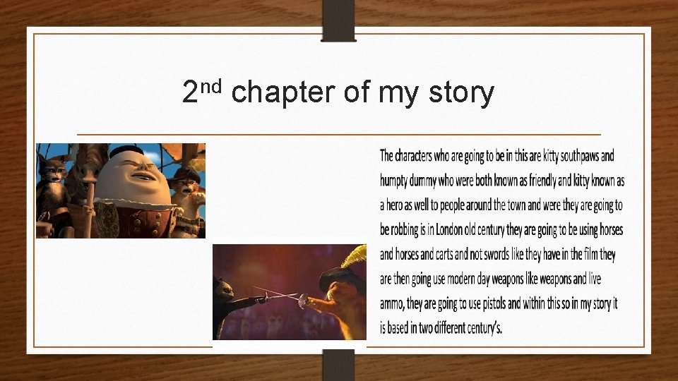 nd 2 chapter of my story 