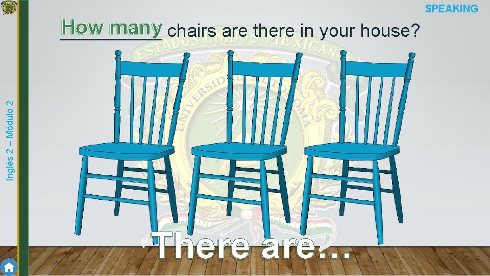 SPEAKING Inglés 2 – Módulo 2 How many chairs are there in your house?