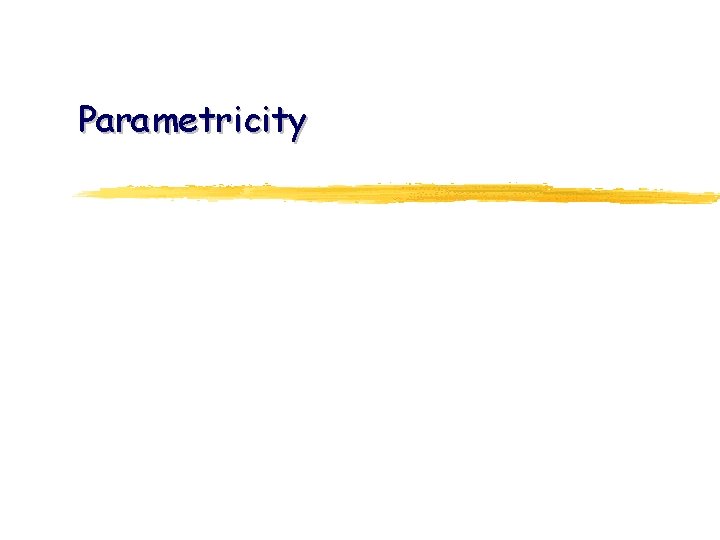 Parametricity 