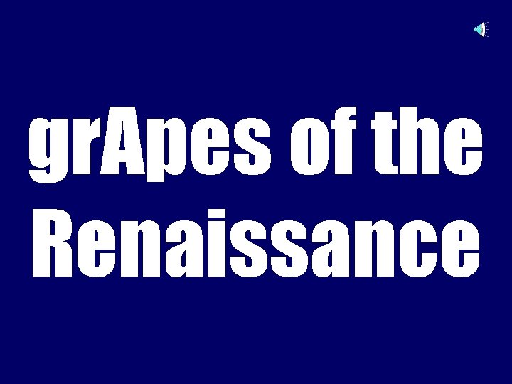 gr. Apes of the Renaissance 