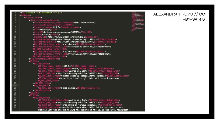 ALEXANDRA PROVO // CC -BY-SA 4. 0 