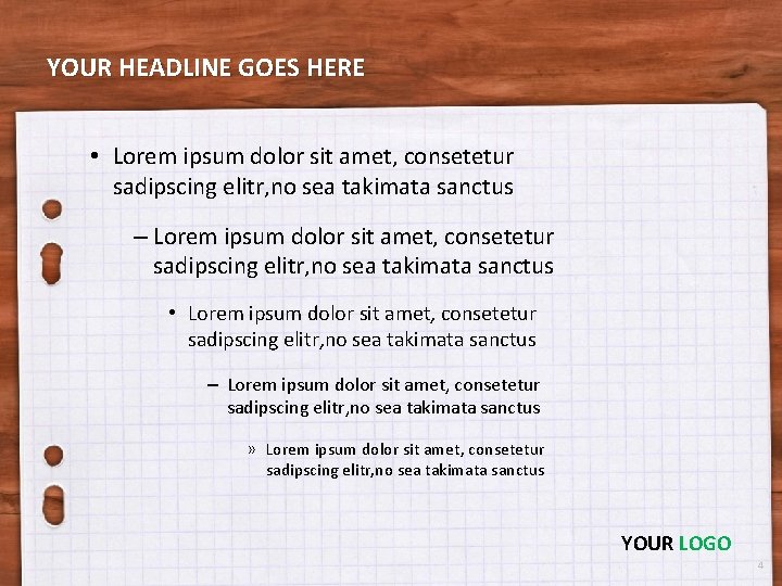 YOUR HEADLINE GOES HERE • Lorem ipsum dolor sit amet, consetetur sadipscing elitr, no