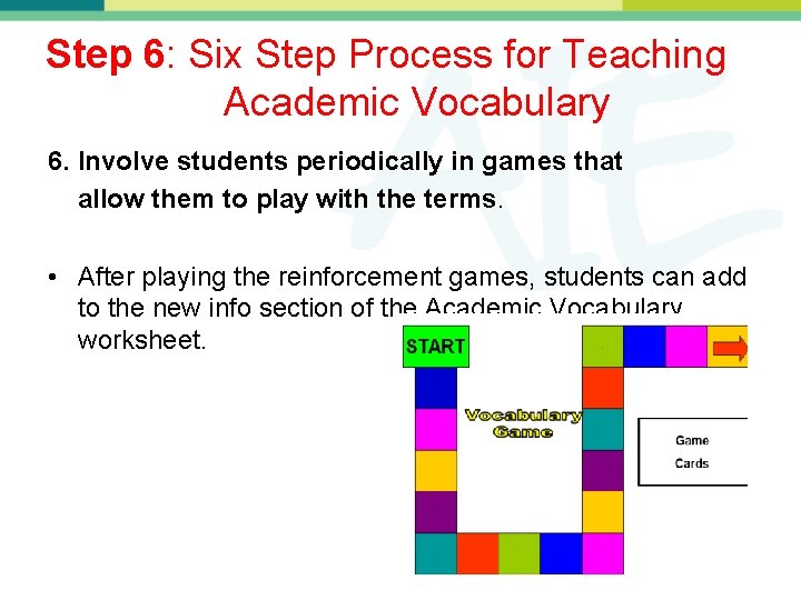 Using Academic Vocabulary Strategies to Increase Student Achievement