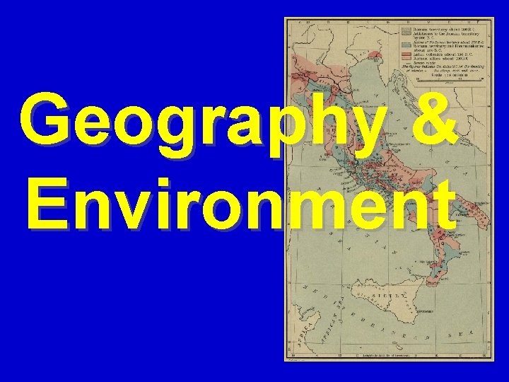 Geography & Environment 