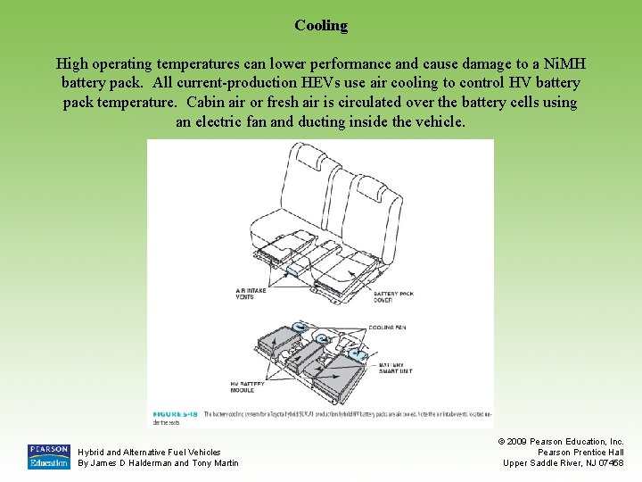 Cooling High operating temperatures can lower performance and cause damage to a Ni. MH