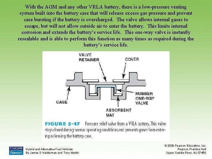 With the AGM and any other VRLA battery, there is a low-pressure venting system