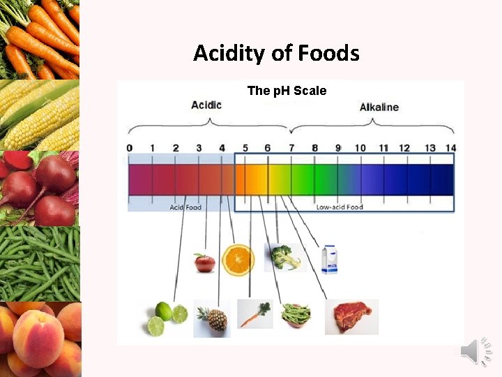 Acidity of Foods The p. H Scale 3 