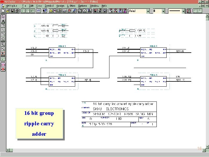 16 bit group ripple carry adder 16  16 bit group ripple carry adder 16