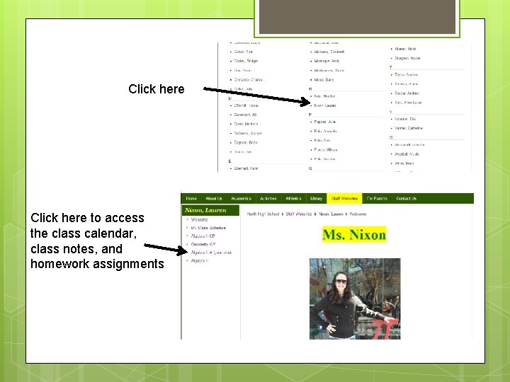 Click here to access the class calendar, class notes, and homework assignments 