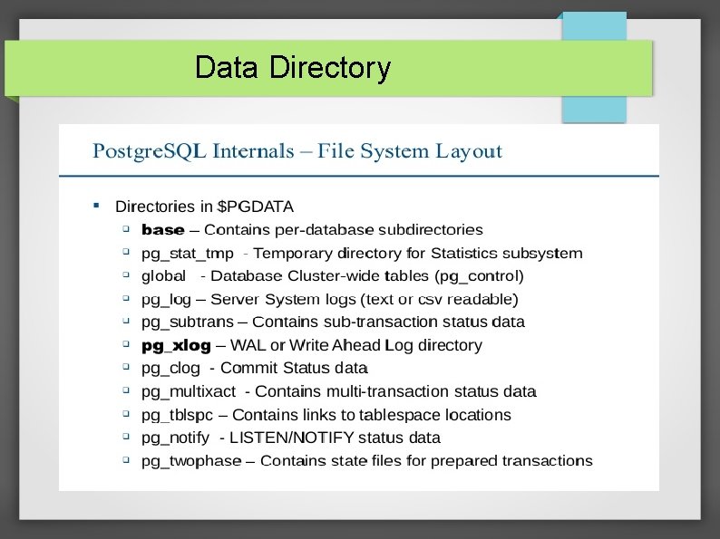 Data Directory 