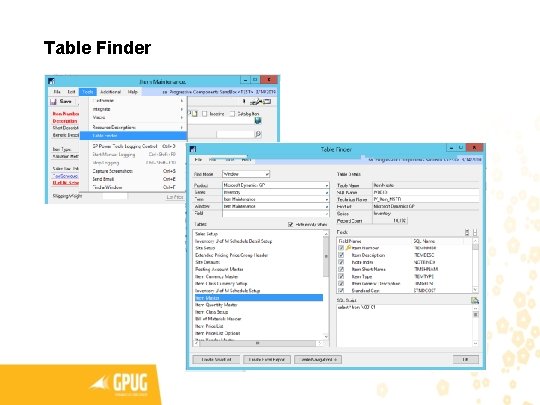 Table Finder 