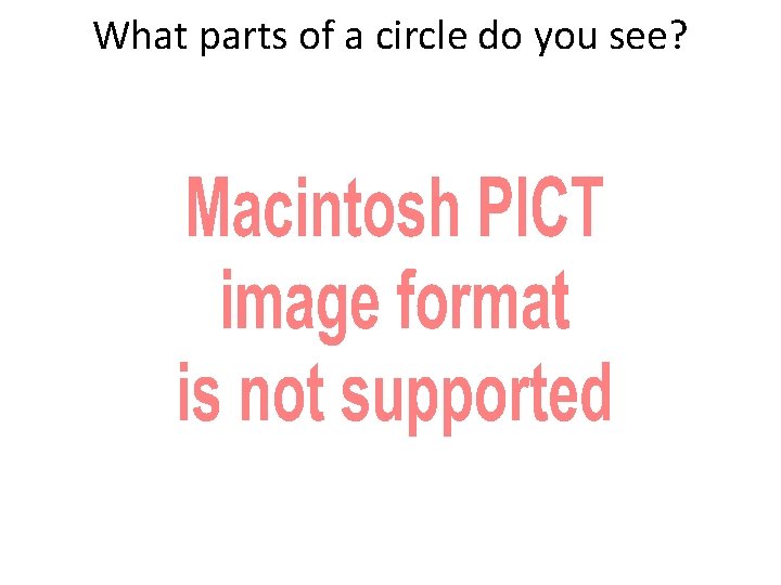 What parts of a circle do you see? roundabout 