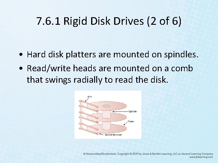 7. 6. 1 Rigid Disk Drives (2 of 6) • Hard disk platters are 7. 6. 1 Rigid Disk Drives (2 of 6) • Hard disk platters are