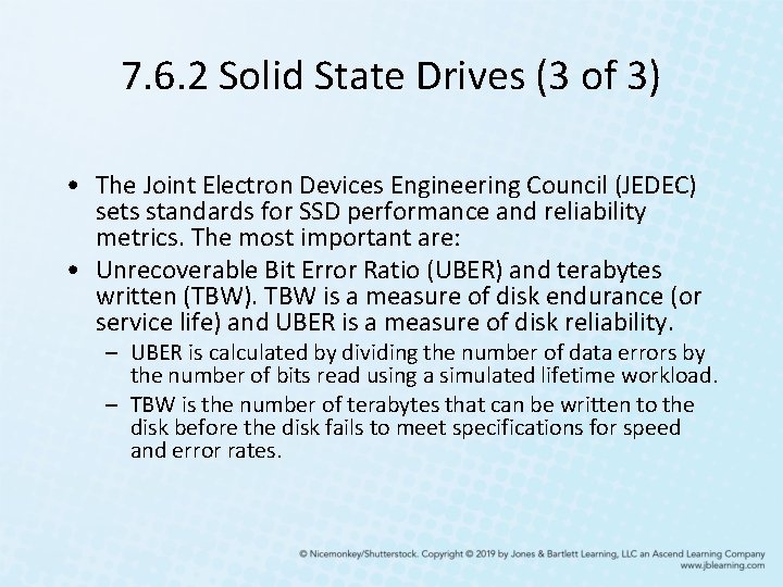 7. 6. 2 Solid State Drives (3 of 3) • The Joint Electron Devices 7. 6. 2 Solid State Drives (3 of 3) • The Joint Electron Devices