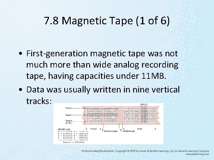 7. 8 Magnetic Tape (1 of 6) • First-generation magnetic tape was not much 7. 8 Magnetic Tape (1 of 6) • First-generation magnetic tape was not much