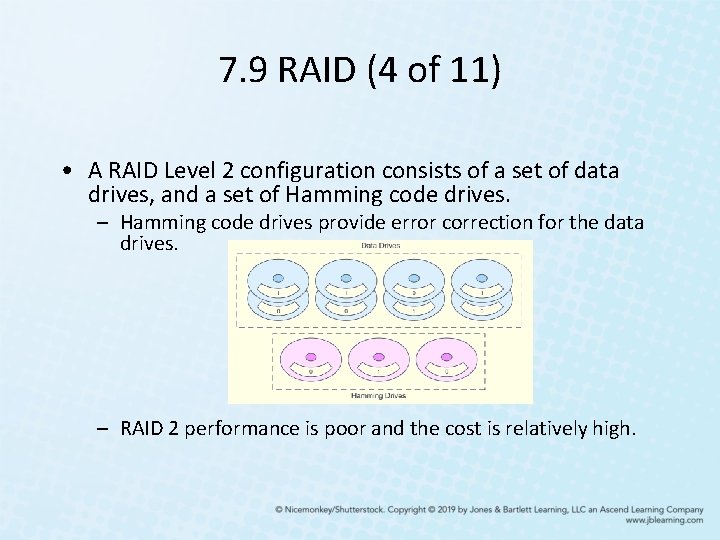 7. 9 RAID (4 of 11) • A RAID Level 2 configuration consists of 7. 9 RAID (4 of 11) • A RAID Level 2 configuration consists of