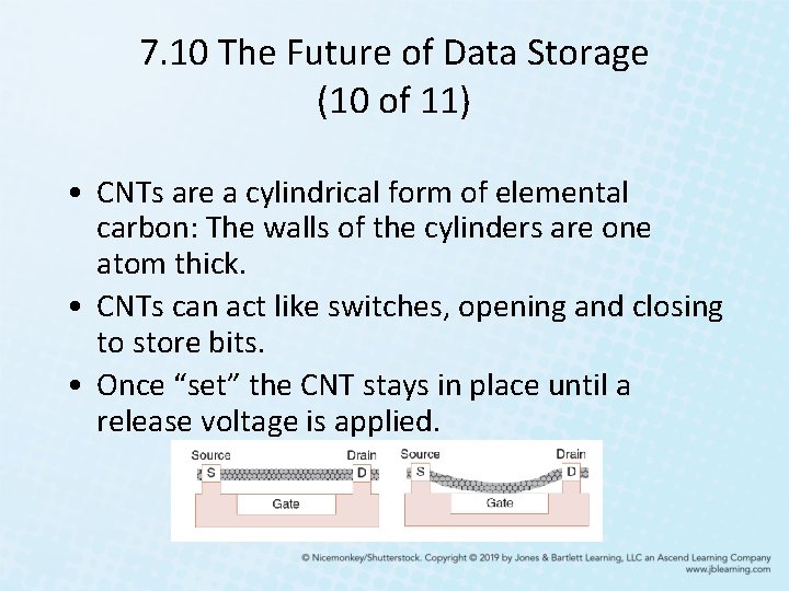 7. 10 The Future of Data Storage (10 of 11) • CNTs are a 7. 10 The Future of Data Storage (10 of 11) • CNTs are a