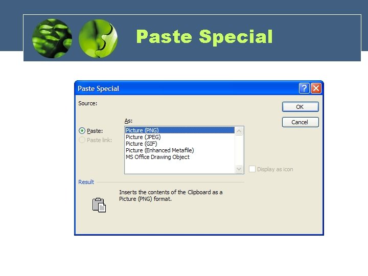 Paste Special 