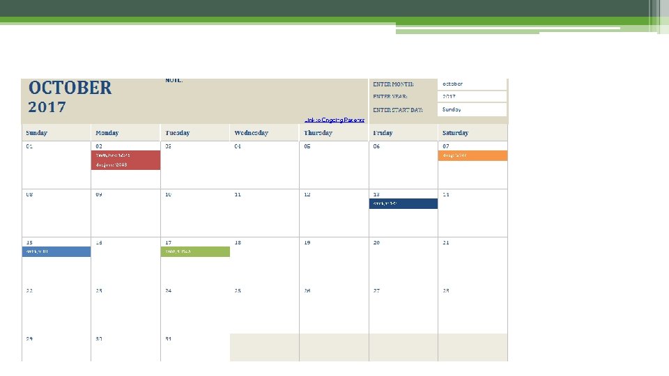 Appointment Calendar 