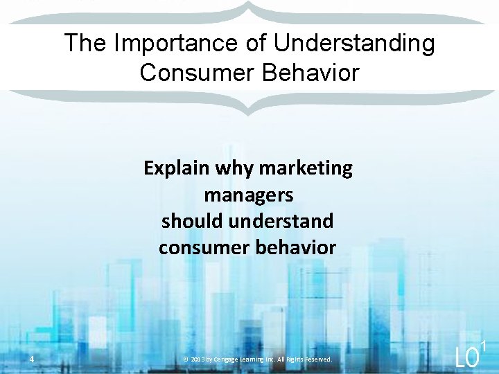 The Importance of Understanding Consumer Behavior Explain why marketing managers should understand consumer behavior
