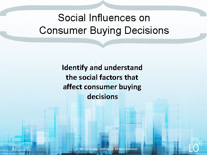 Social Influences on Consumer Buying Decisions Identify and understand the social factors that affect