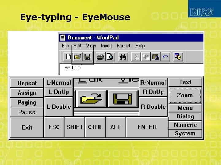 Eye-typing - Eye. Mouse 