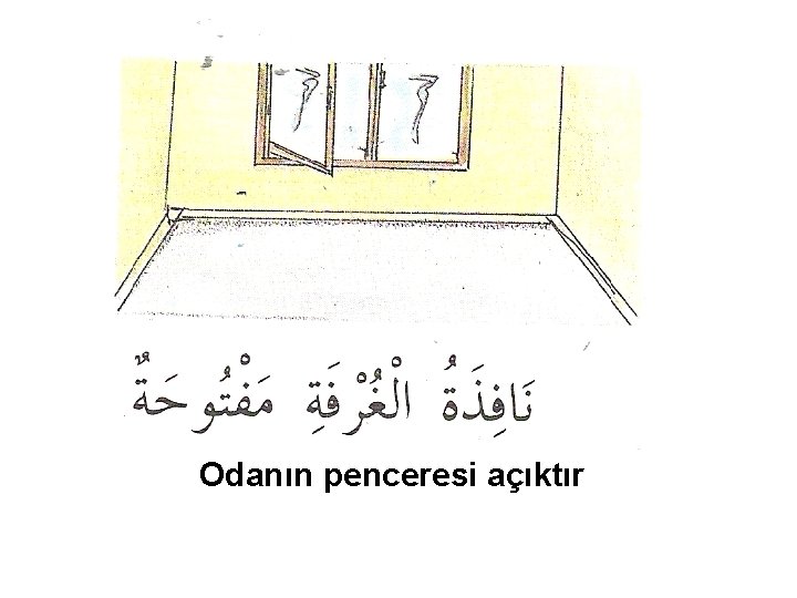 Odanın penceresi açıktır 