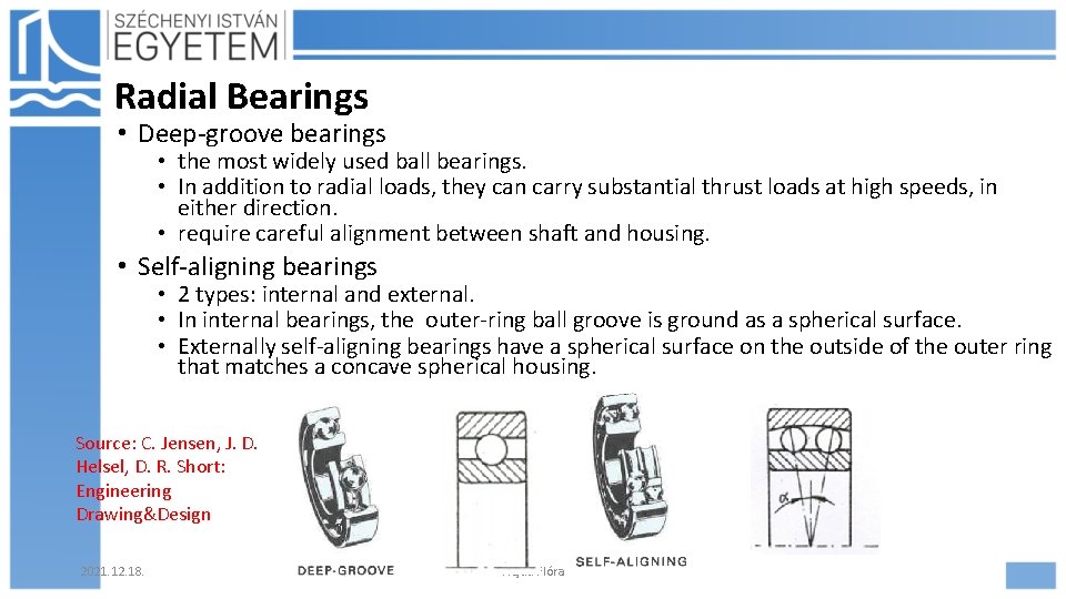 Radial Bearings • Deep-groove bearings • the most widely used ball bearings. • In