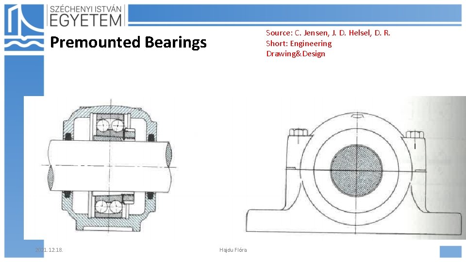 Source: C. Jensen, J. D. Helsel, D. R. Short: Engineering Drawing&Design Premounted Bearings 2021.
