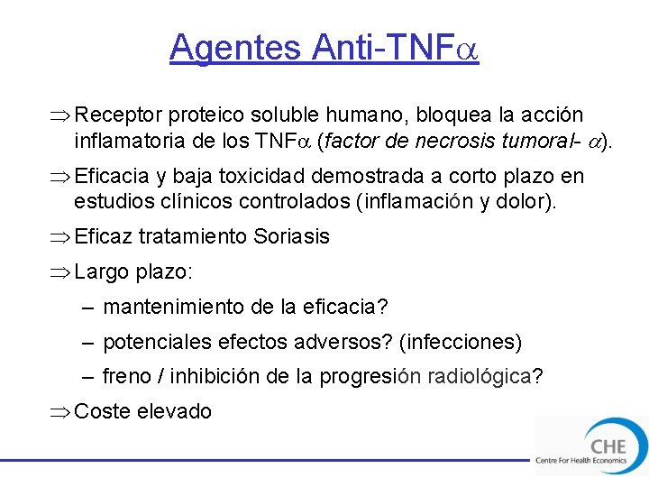 Agentes Anti-TNF Þ Receptor proteico soluble humano, bloquea la acción inflamatoria de los TNF