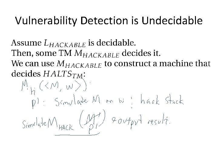 Vulnerability Detection is Undecidable 