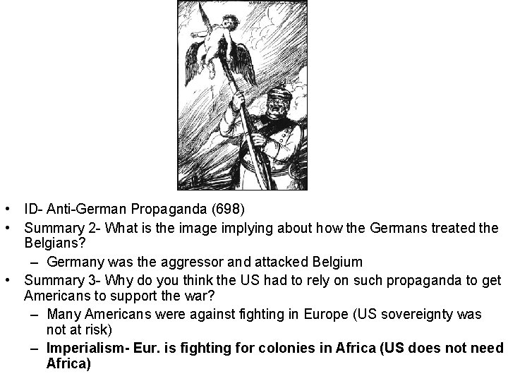  • ID- Anti-German Propaganda (698) • Summary 2 - What is the image