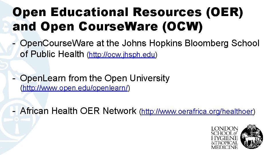 Open Educational Resources (OER) and Open Course. Ware (OCW) - Open. Course. Ware at