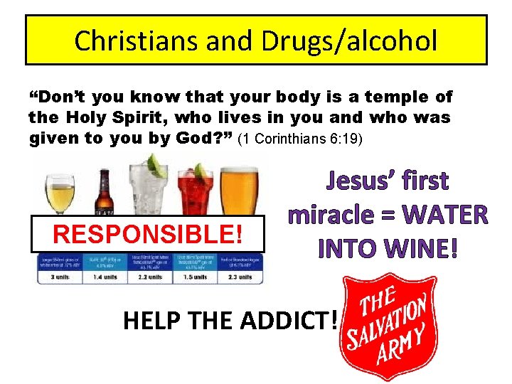 Christians and Drugs/alcohol “Don’t you know that your body is a temple of the Christians and Drugs/alcohol “Don’t you know that your body is a temple of the