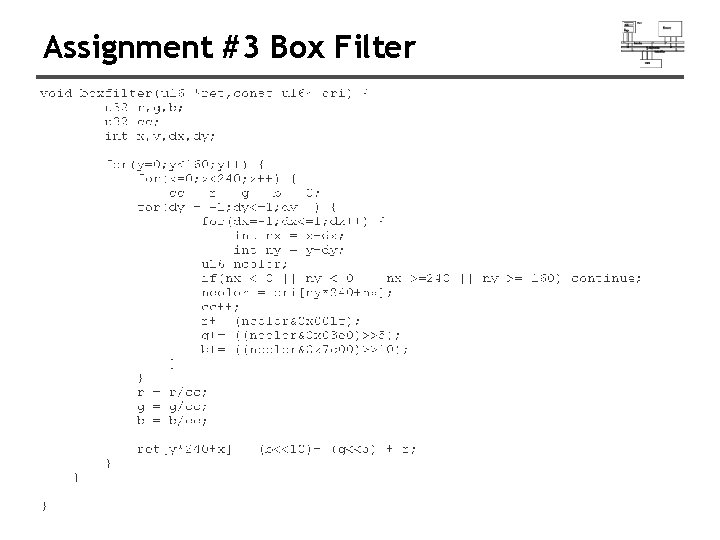 Assignment #3 Box Filter 