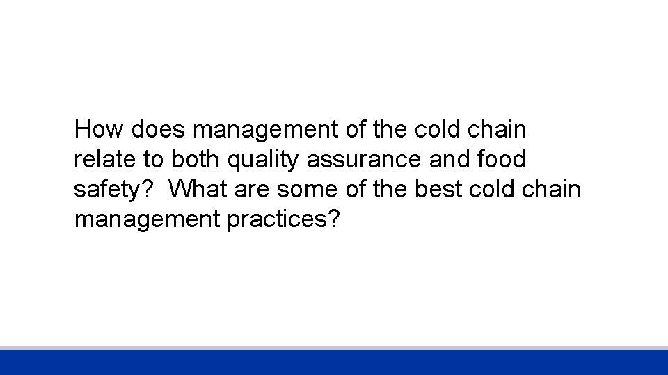 Quality Assurance Food Safety Master Course Webinar Overview