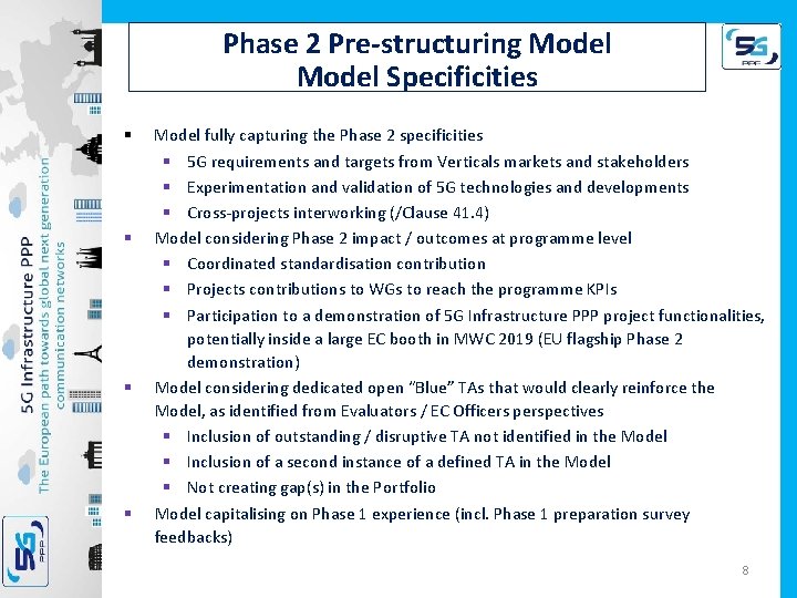 Phase 2 Pre-structuring Model Specificities § § Model fully capturing the Phase 2 specificities