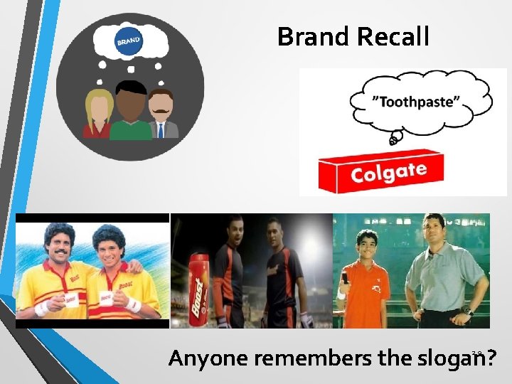 Brand Recall Anyone remembers the slogan? 2. 9 