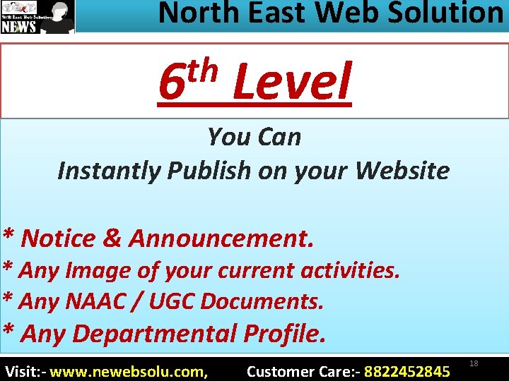 North East Web Solution th 6 Level You Can Instantly Publish on your Website