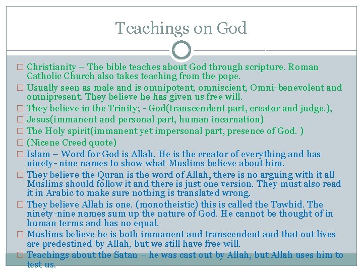 Teachings on God � Christianity – The bible teaches about God through scripture. Roman